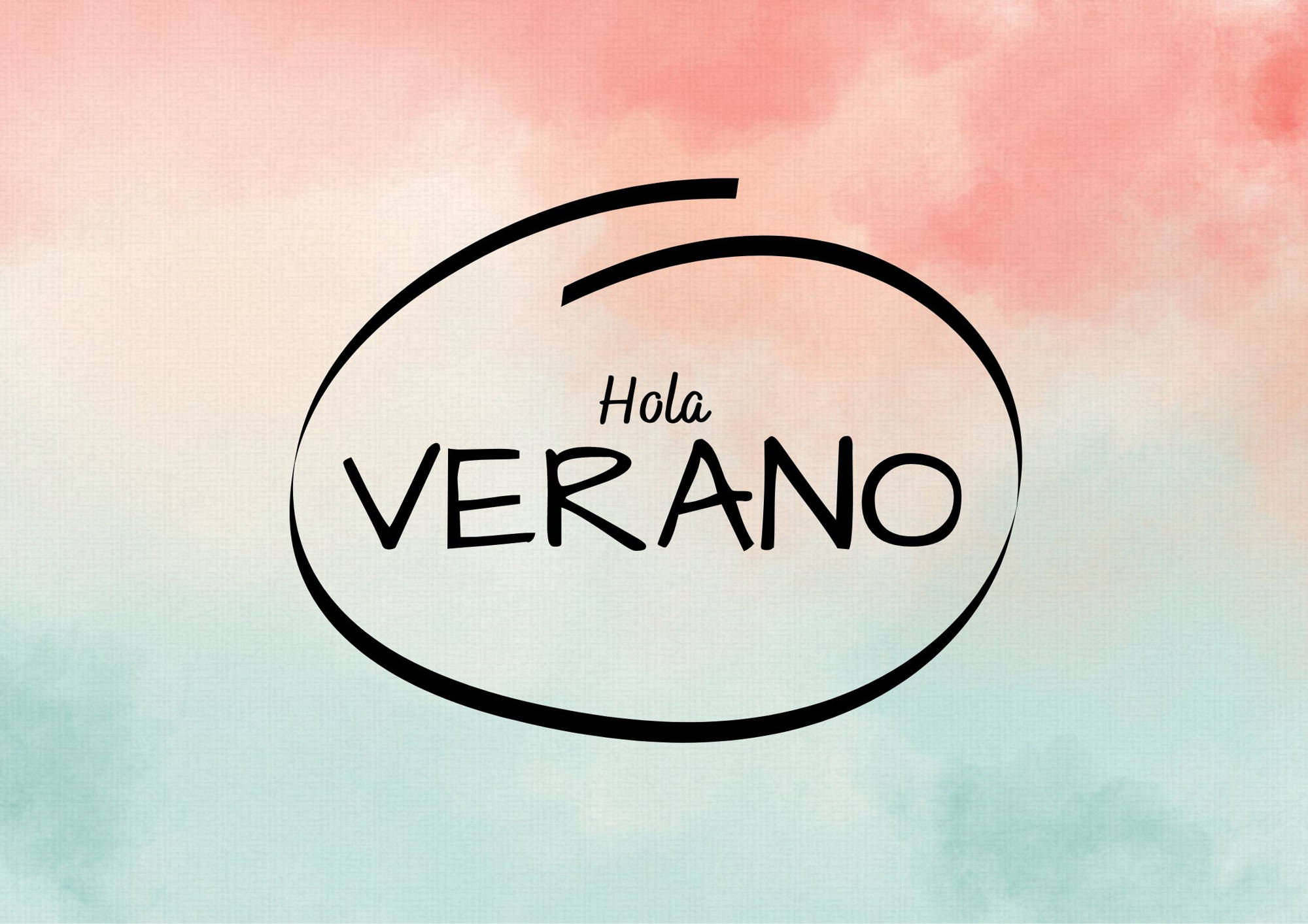 Hola verano, Póster: Llena tus Paredes de Sol y Diversión con un Diseño Veraniego