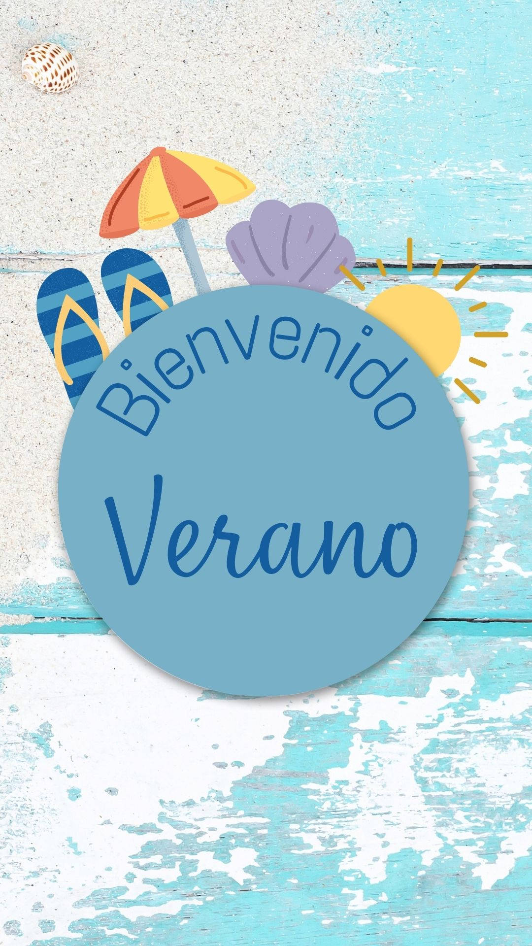 Bienvenido verano, Cartel, mural, poster, verano