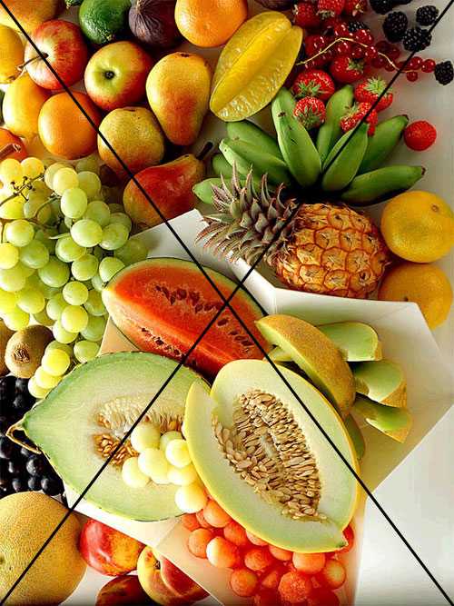 frutas, Puzzle alimentación