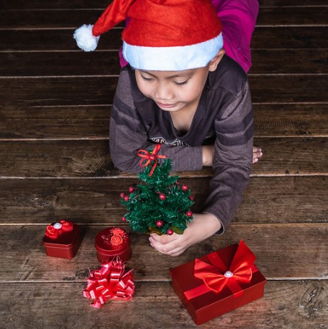 Regalos de navidad y niños