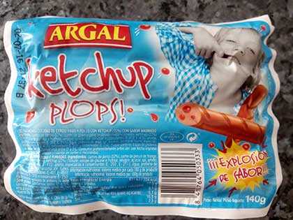 paquete ketchup plops